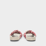 Mules Holden en Veau Velours Rouge