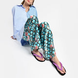 Sandales Olanie en Cuir Rose