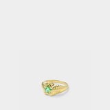 Bague Starstruck Lime en Vermeil Doré