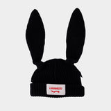 Bonnet Chunky Rabbit - Charles Jeffrey Loverboy - Laine - Noir