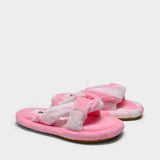 Slippers en Tissu Eponge Rose
