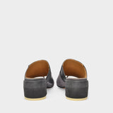 Sandales en Cuir Gris