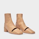 Bottines en Cuir Marron