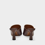Sandales Jumel en Cuir Chocolat