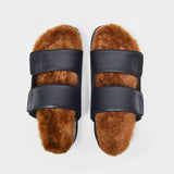 Sandales Dombai Sherling en Cuir Noir