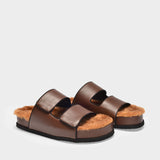 Sandales Dombai Sherling en Cuir Marron