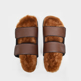 Sandales Dombai Sherling en Cuir Marron