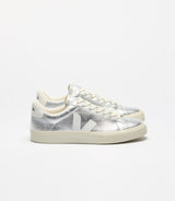 Sneakers Campo en Cuir Chromefree Argent et Blanc