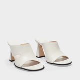 Sandales Marie en Cuir Blanc