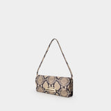 Pochette Dorian East West - Victoria Beckham - Cuir - Marron