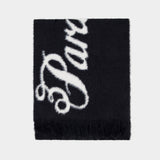 Écharpe Fluffy - 3.PARADIS - Nylon - Noir