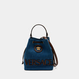 Sac Bucket - Versace - Coton - Bleu