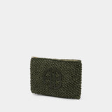 Pochette Rio - ANINE BING - Raphia - Vert