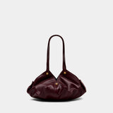 Sac Porté Épaule - Versace - Cuir - Bordeaux