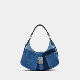 Sac Porté Épaule Kat Small Butter - Ganni - Coton - Bleu
