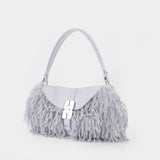 Sac Porté Épaule B Kat - Ganni - Synthétique - Gris