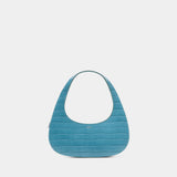 Sac À Main Croco Louo Swipe - Coperni - Cuir - Bleu