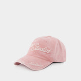 Casquette - Acne Studios - Coton - Rose