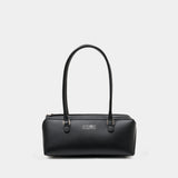 Sac Porté Épaule New Bauletto J Medium - MM6 Maison Margiela - Cuir - Noir