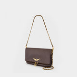Sac À Bandoulière Rock Grained - Zadig & Voltaire - Cuir - Marron