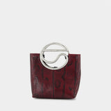 Sac À Bandoulière Python C Mini - Coperni - Cuir - Bordeaux