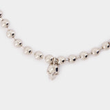 Collier Skl & Pearl - Alexander McQueen - Métal - Argenté
