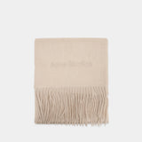 Écharpe À Logo - Acne Studios - Laine - Beige