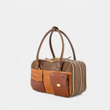 Sac À Main Boxyne Small W/pockets - Marni - Cuir - Marron
