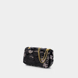 Sac Porté Épaule Sparkle Mini - Rabanne - Métal - Noir