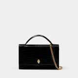 Sac À Main T.h.medium Skull - Alexander McQueen - Cuir - Noir