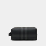 Trousse De Toilette - Burberry - Synthétique - Gris