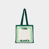 Cabas Crochet - Casablanca - Coton - Vert