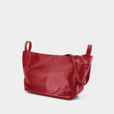 Sac Porté Épaule Tulip L - YOHJI YAMAMOTO - Cuir - Bordeaux