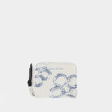 Portefeuille The Mini Compact - Marc Jacobs - Coton - Bleu
