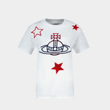 T-Shirt Orb&stars Classic - Vivienne Westwood - Coton - Blanc