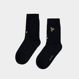 Chaussettes Merino Ankle - Simone Rocha - Soie - Noir