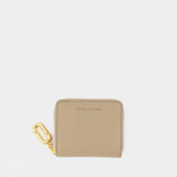 Portefeuille The Slim Compact - Marc Jacobs - Cuir - Beige