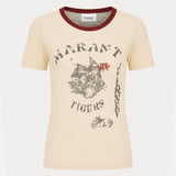 T-Shirt Kiliann - Isabel Marant - Lin - Beige
