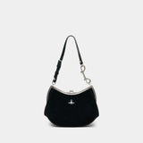 Sac Porté Épaule Charm Frame - Vivienne Westwood - Cuir - Noir