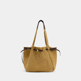 Sac À Main Romy Straw - Tory Burch - Raphia - Beige