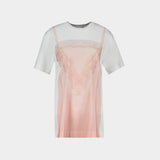 T-Shirt Slip Dress Trompe L'oeil - Simone Rocha - Coton - Blanc