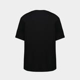 T-Shirt Vintage Print Reg Fit - Balmain - Coton - Noir