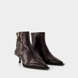 Bottines Ana - Ganni - Synthétique - Marron