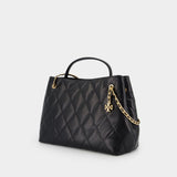 Sac À Main Fleming Carryall - Tory Burch - Cuir - Noir