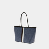 Cabas The Racer - Tory Burch - Coton - Bleu
