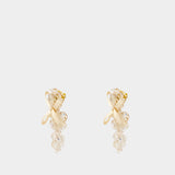 Boucles D'oreilles Petite Bow - Simone Rocha - Crystal - Jaune