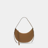 Sac À Main Romy Half Moon - Tory Burch - Cuir - Beige