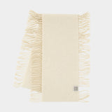 Écharpe Tassel - TOTEME - Cachemire - Ivoire
