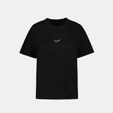 T-Shirt Marta Pcl Wings Strass - Zadig & Voltaire - Coton - Noir