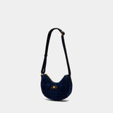 Sac À Bandoulière Ll Horseshoe - Burberry - Coton - Bleu